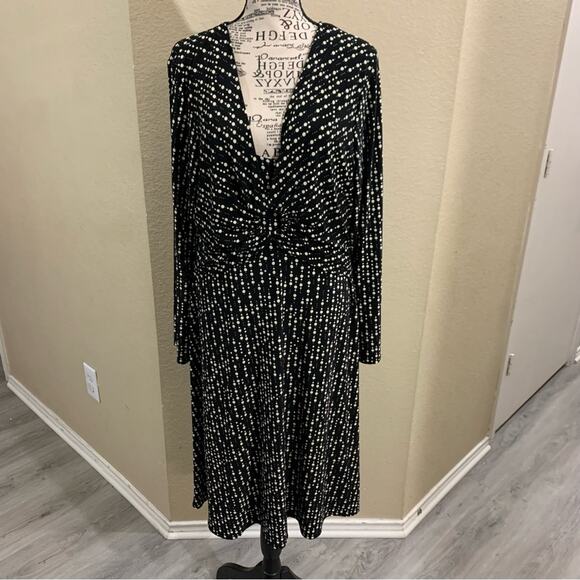 Evan Picone long sleeve dress‎ plus size 14 - Picture 1 of 5